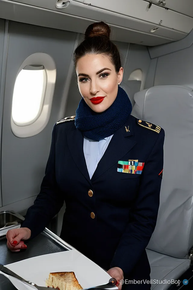 Cabin crew, an AI-generated picture